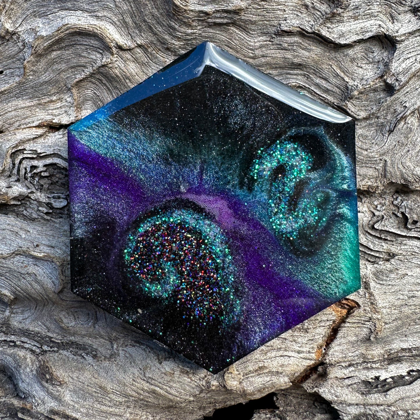 XL Hexagon Galaxy Tag