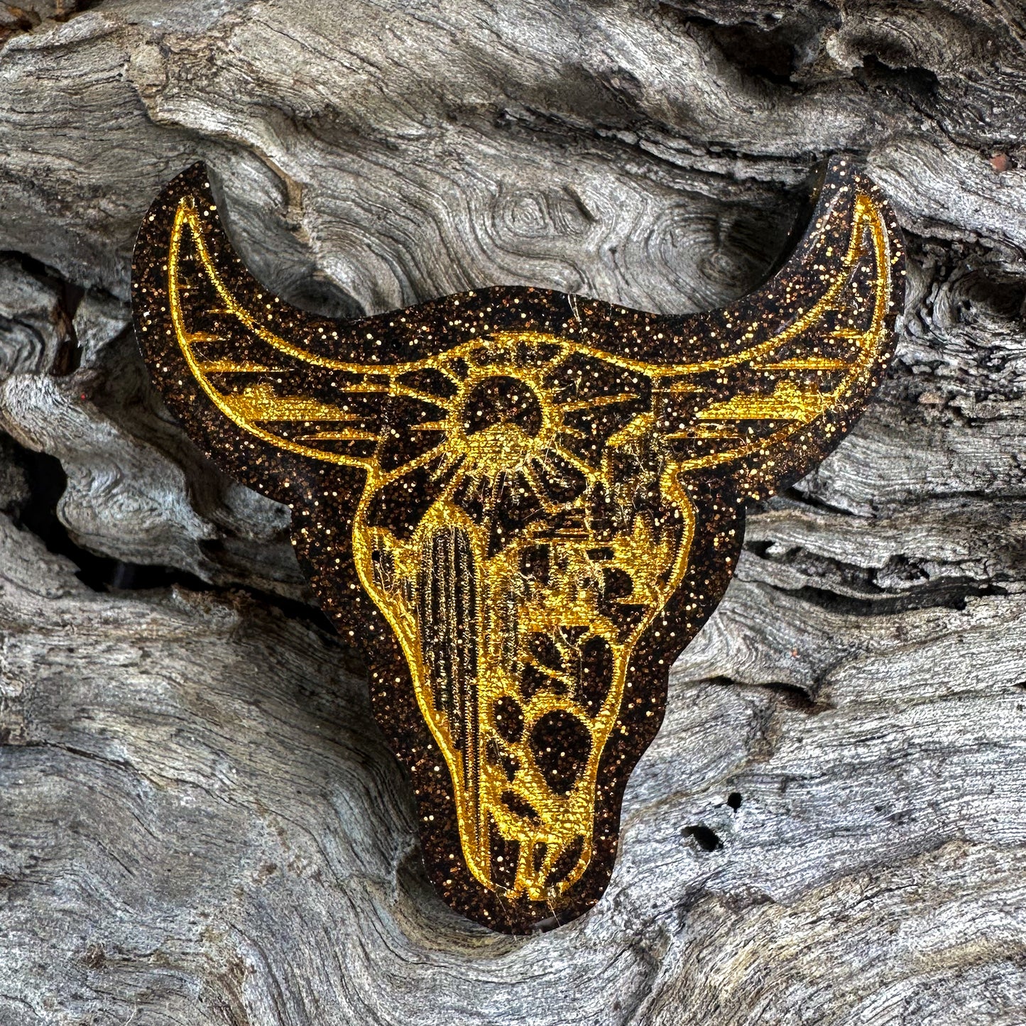 Medium Cow Skull Shaped Tag