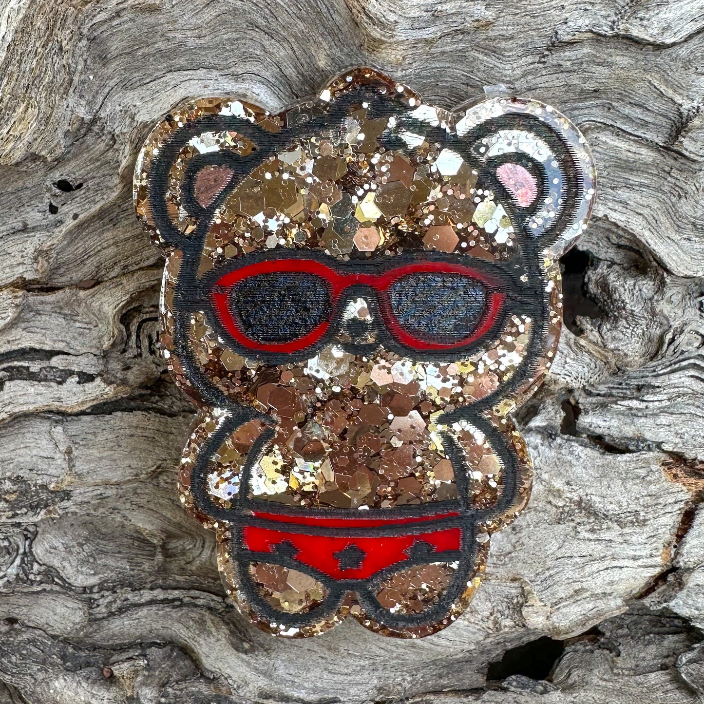 Cool Teddy Shaped Tag