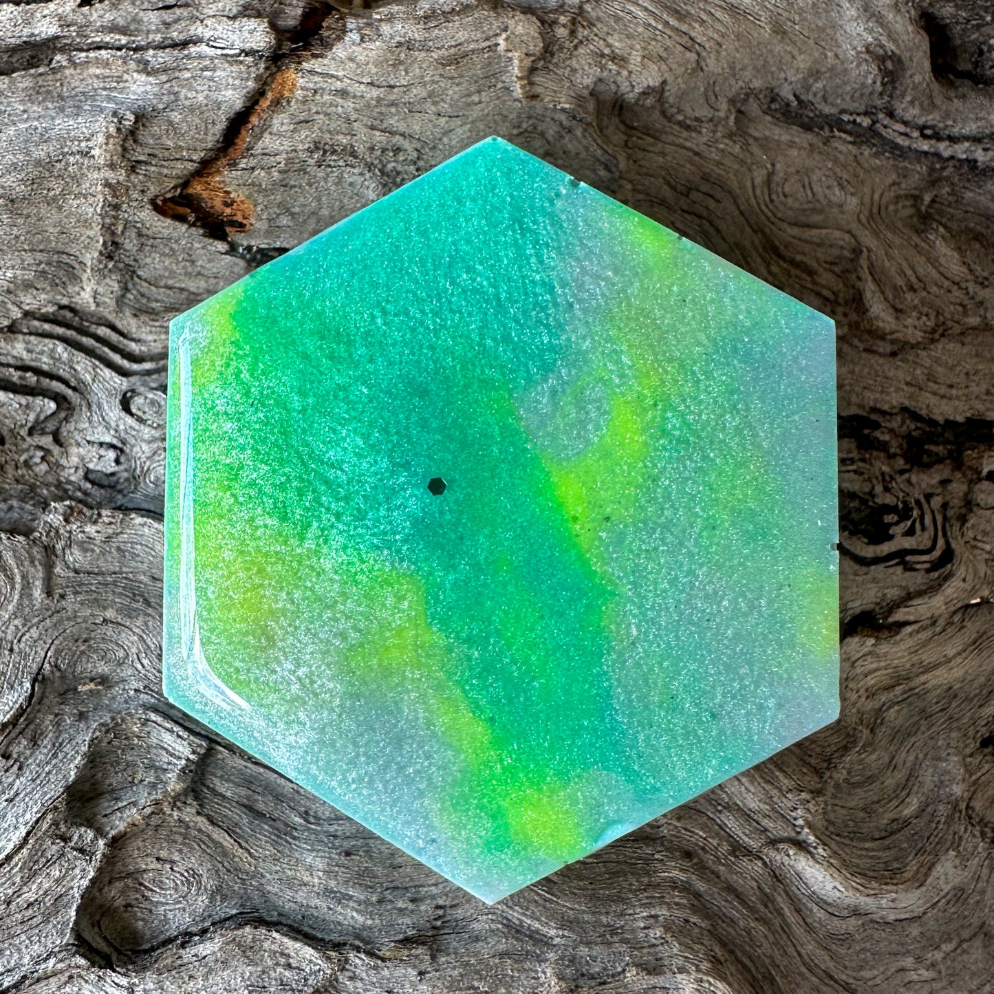 Large Hexagon Galaxy Tag