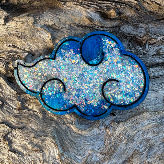Large Cloud Shaped Tag