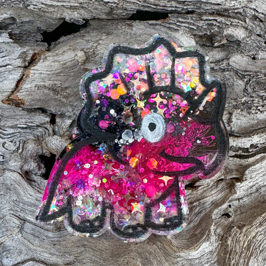 Triceratops Shaped Tag