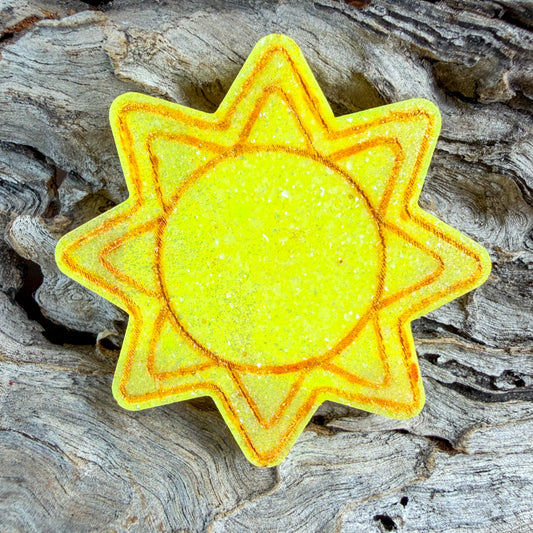 Glow in the Dark Sun Shaped Tag