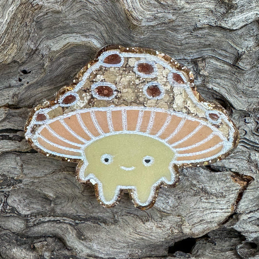 Cute Toad Stool Shaped Tag