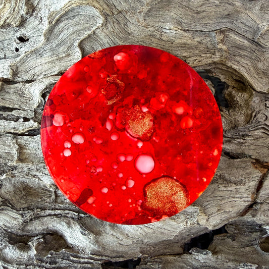 XL Circle Water Colour Tag