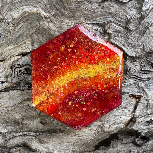 Large Hexagon Tag