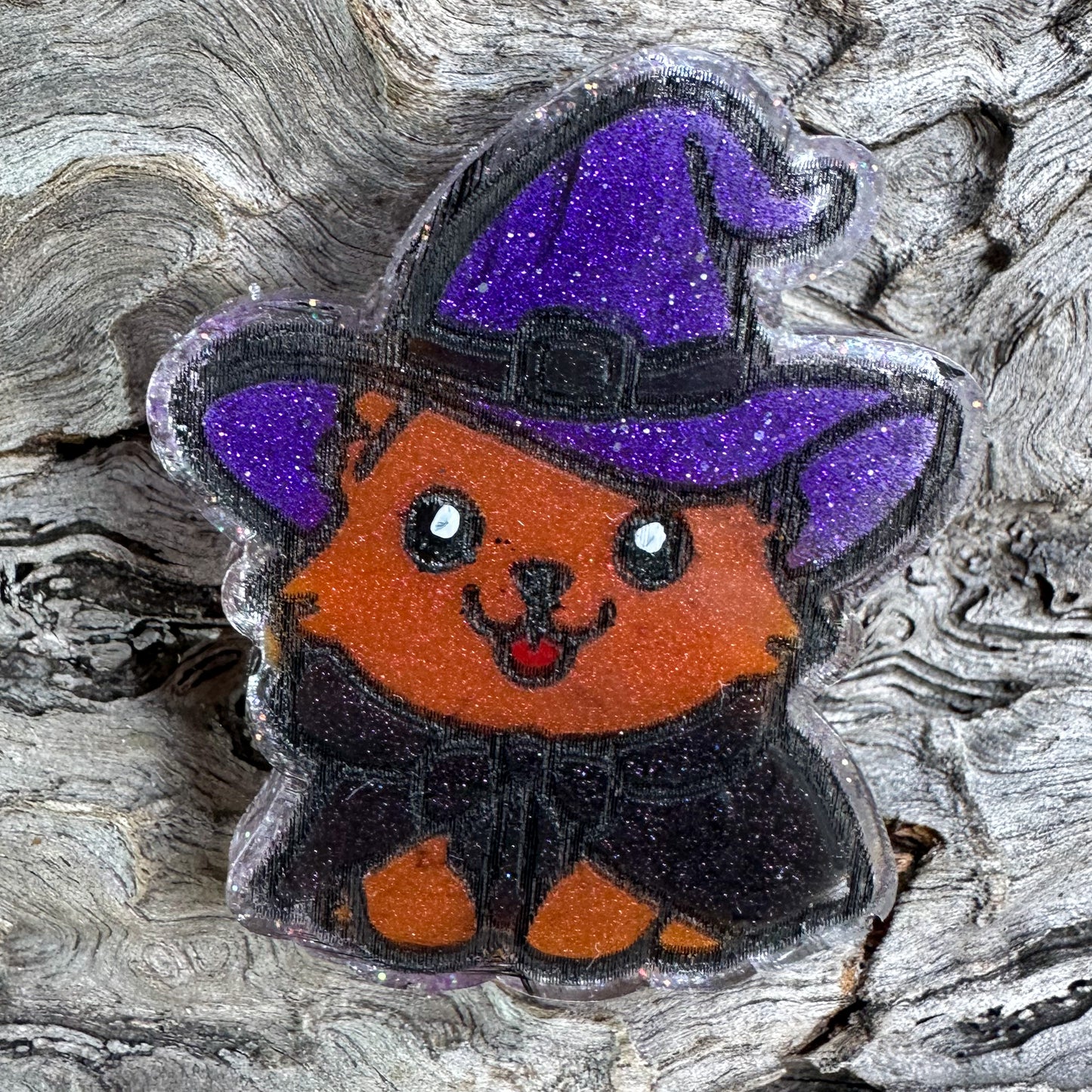 Witch Dog Shaped Tag