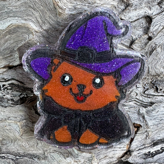 Witch Dog Shaped Tag