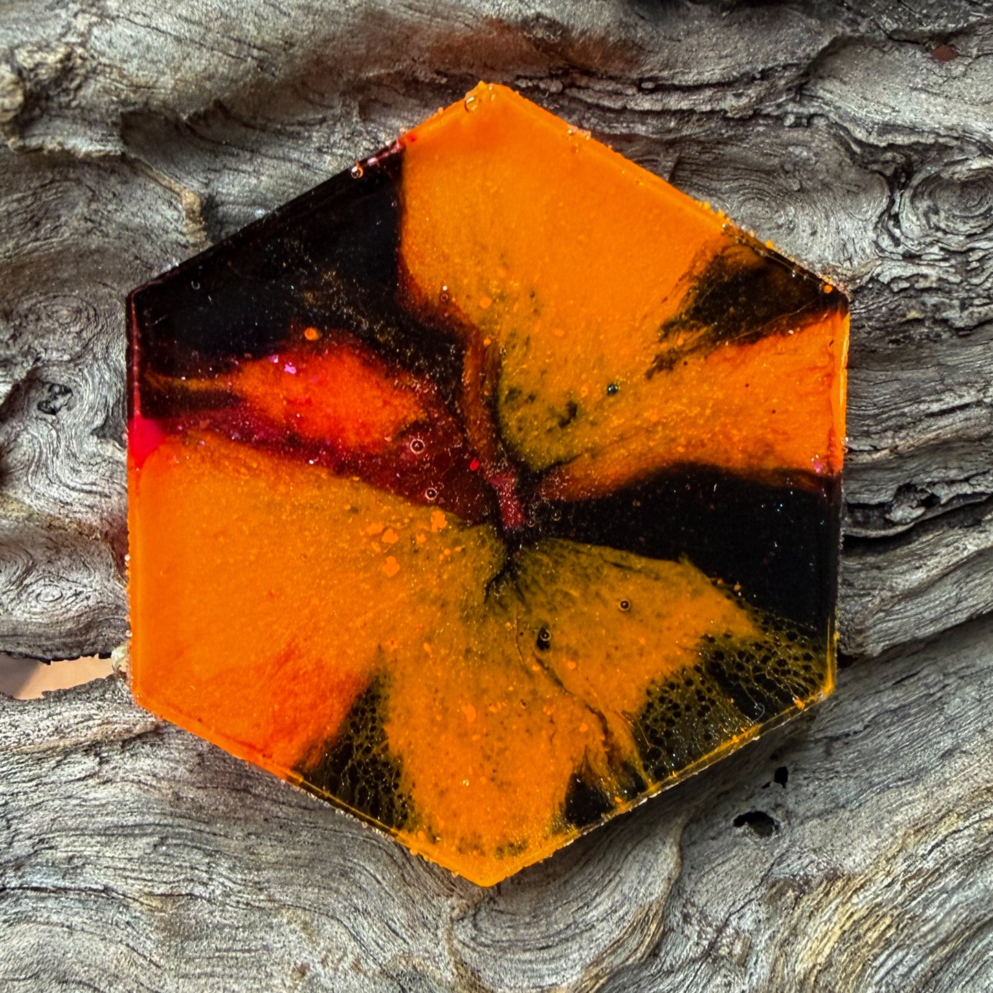 Large Hexagon Tag