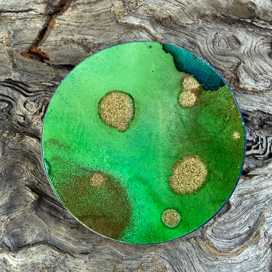 XL Watercolour Circle Tag
