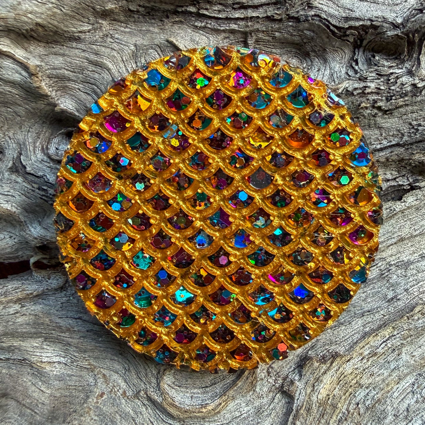 Large Mermaid Circle Tag