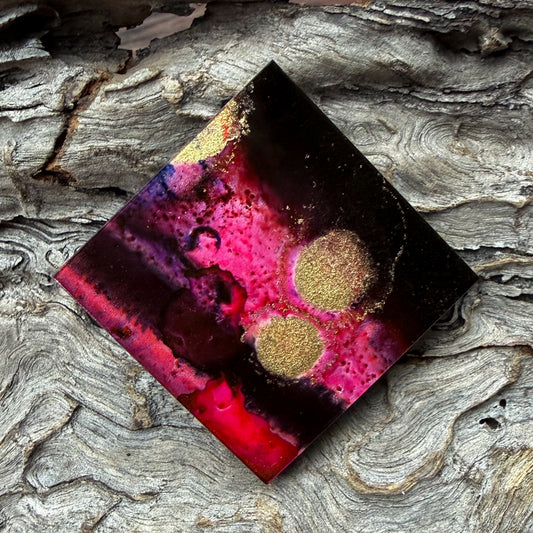 Large Diamond Watercolour Tag