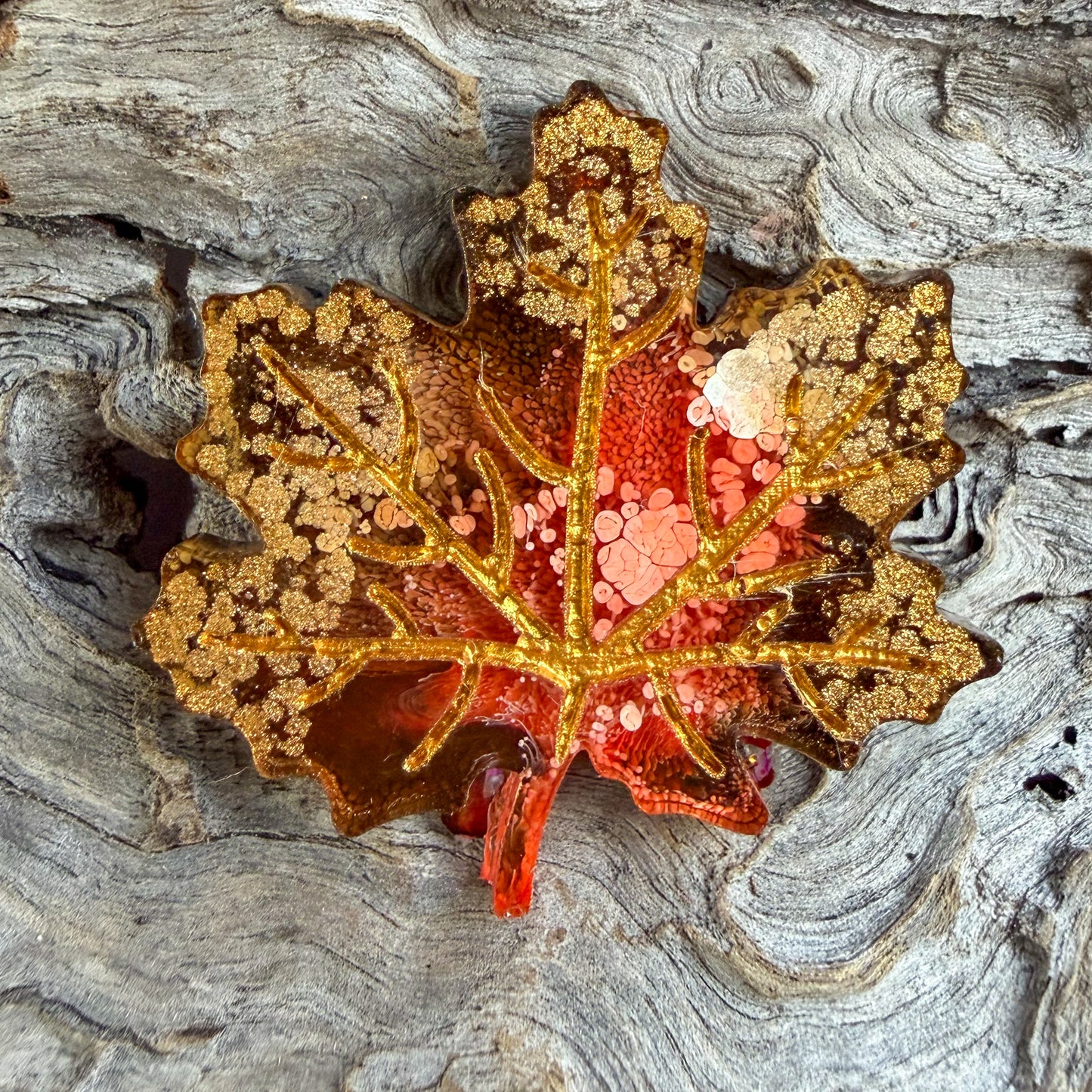 Large Maple Shaped Tag