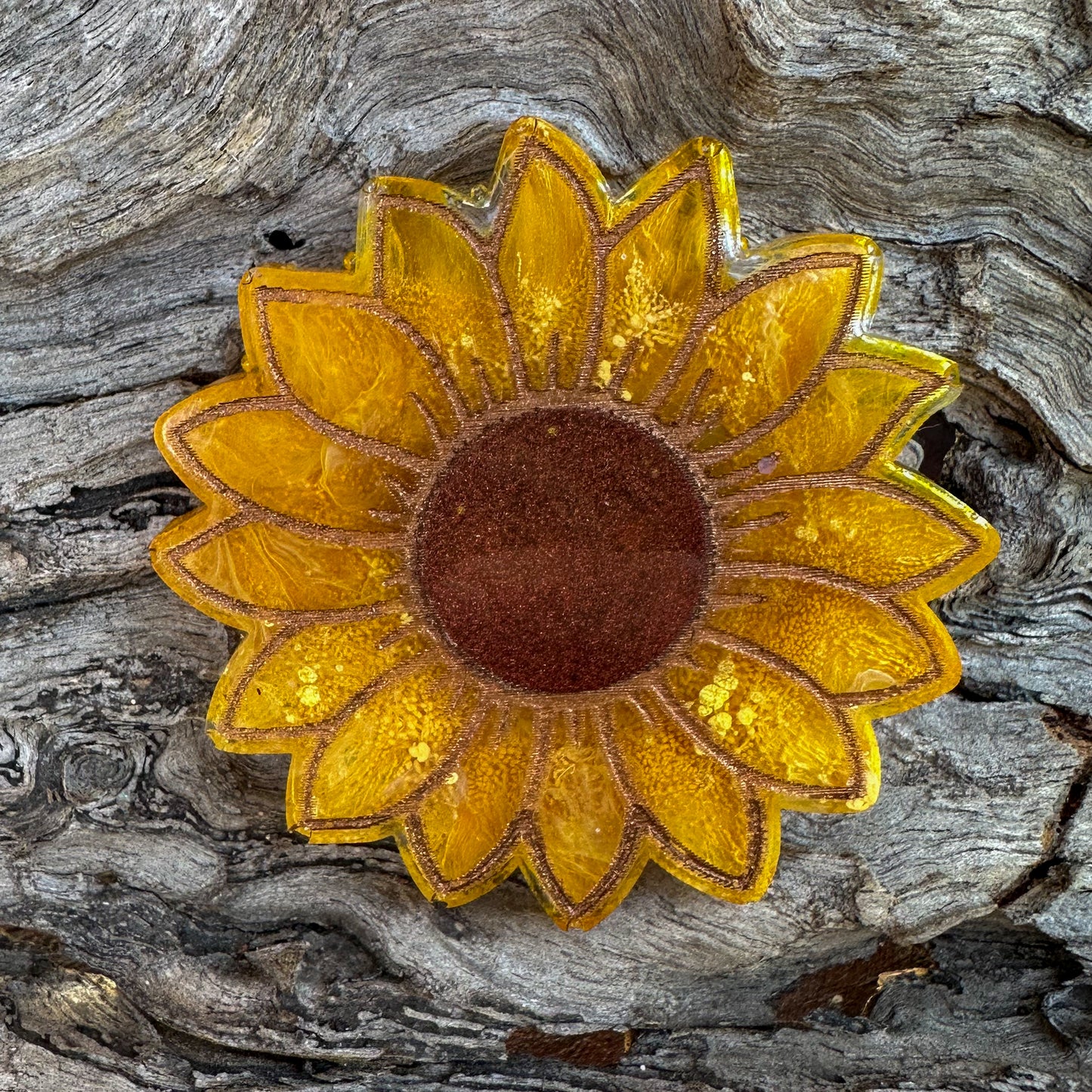 XL Sunflower Shaped Tag