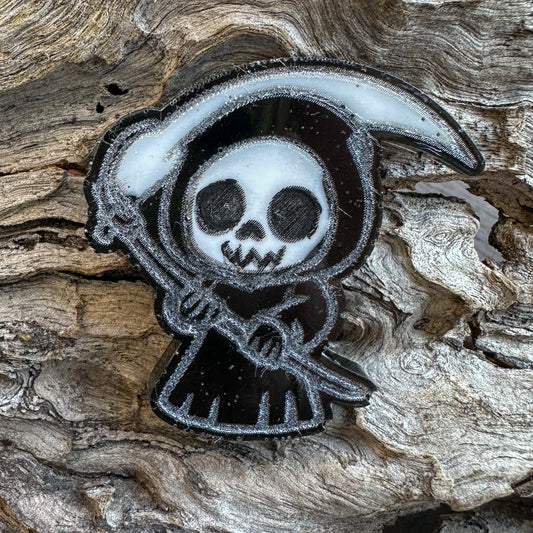 Small Grim Reeper Shaped Tag