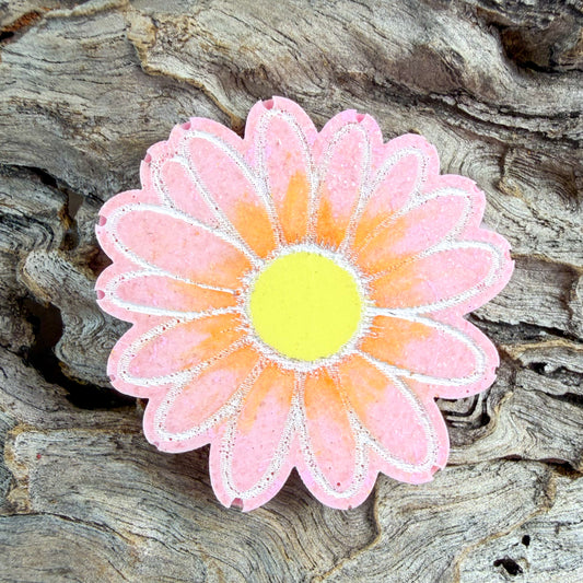 Small Daisy Flower Shaped Tag