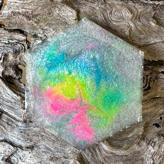 Large Hexagon Galaxy Tag