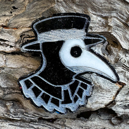 Plague Doctor Shaped Tag