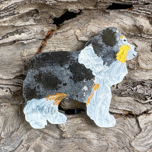 Australian Shepherd Dog Shaped Tag