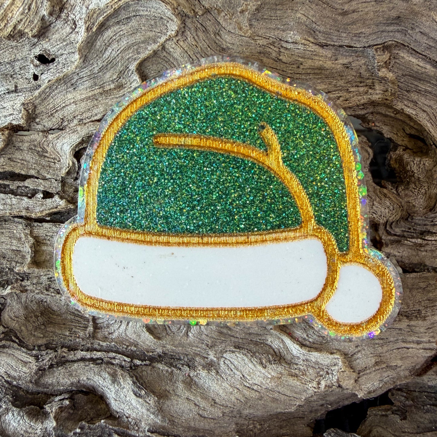 Santa Hat Shaped Tag