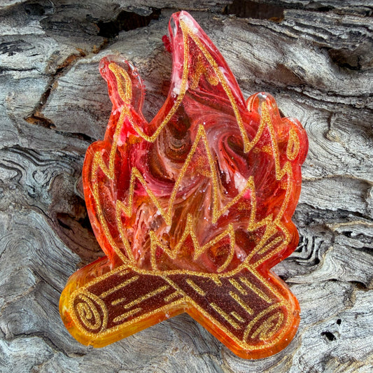 Bonfire Shaped Tag
