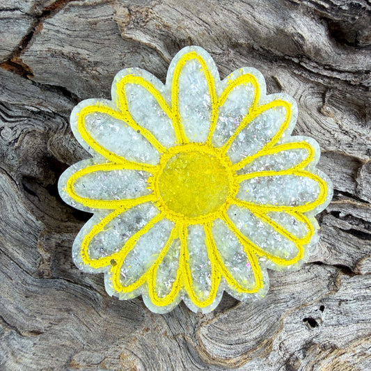 Medium Daisy Flower Shaped Tag