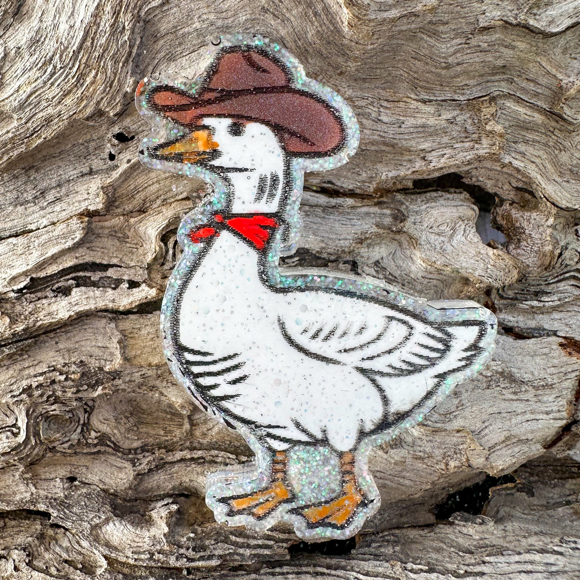 Cowboy Goose Shaped Tag – Walkabout Tails handcrafted pet accessories