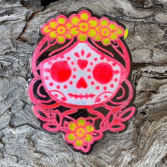 La Catrina Shaped Tag