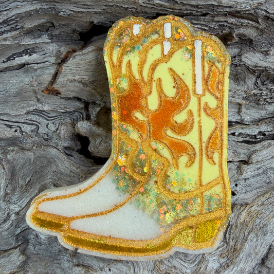 XL Cowboy Boots Shaped Tag