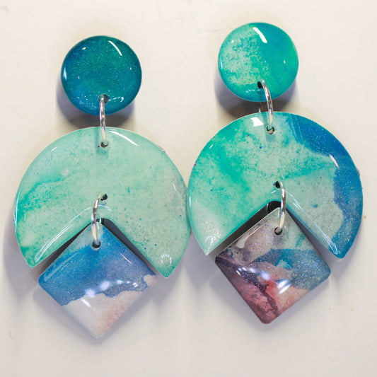 Resin Drop Earrings