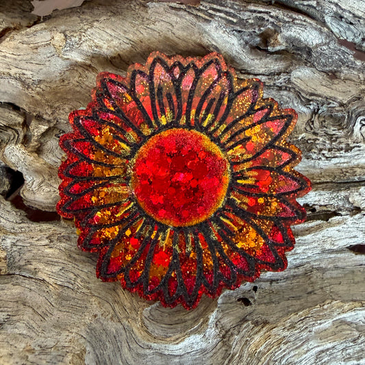 Sunflower Shaped Tag
