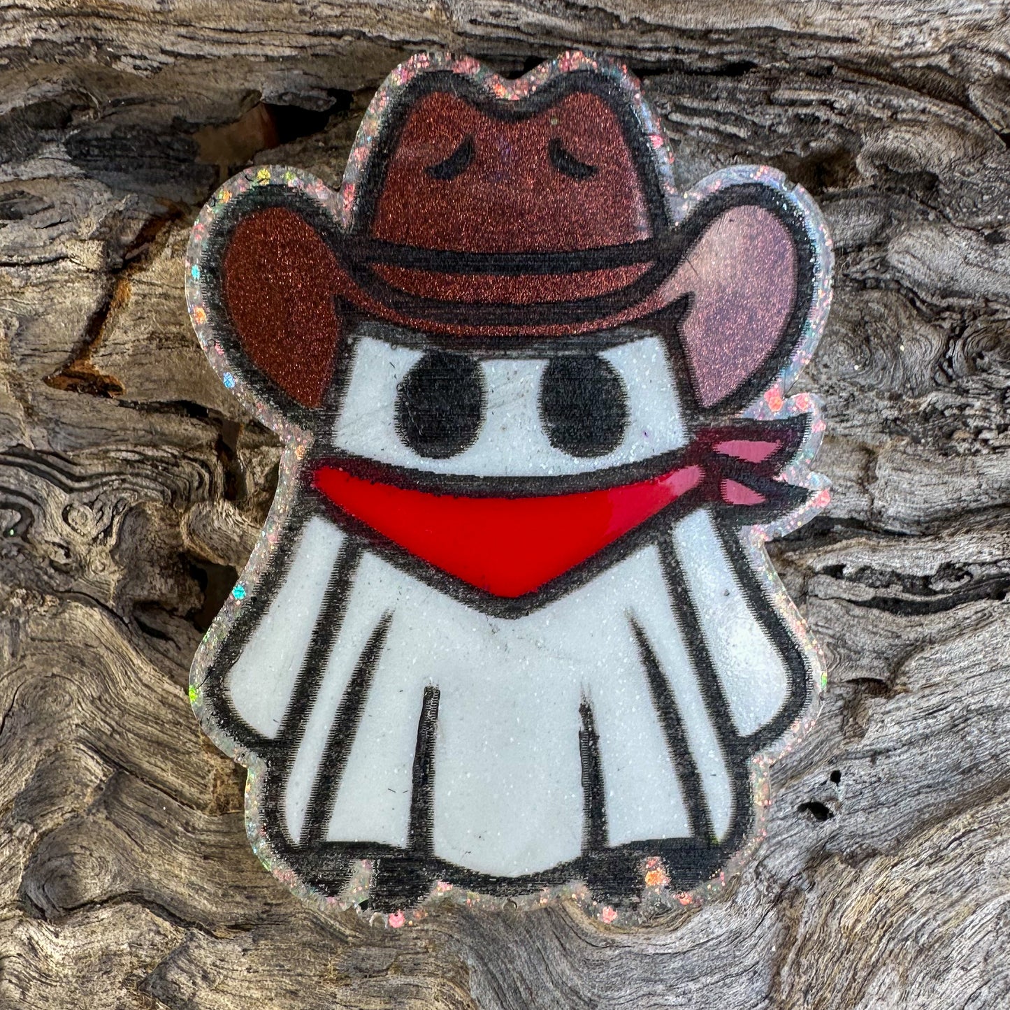 Cowboy Ghost Shaped Tag