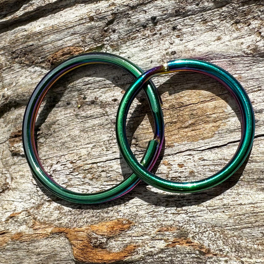Rainbow Split Ring (stainless Steel)